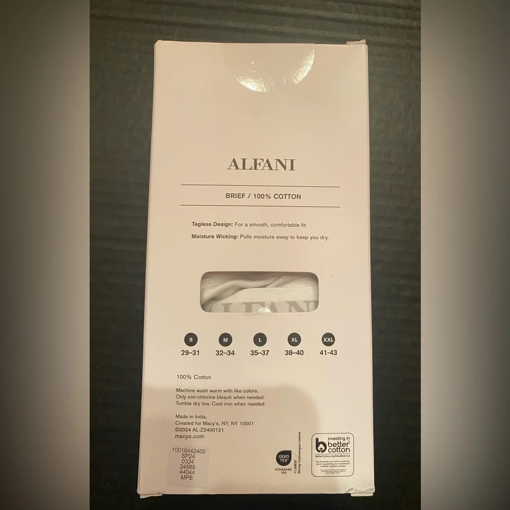 Alfani Men’s 4 Pack Briefs in White Size XXL 41-43‎ NWT